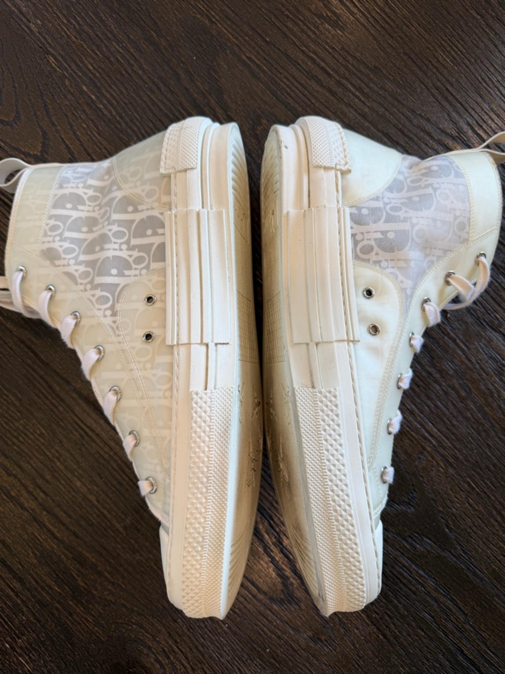 Dior Men's White High-Top Sneaker men’s size 46/ 13 US - Picture 7 of 16